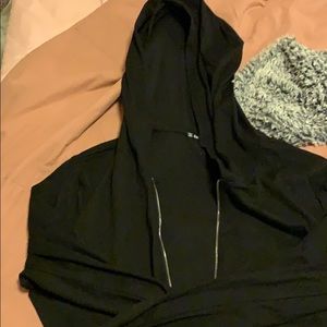 Black zip hoodie